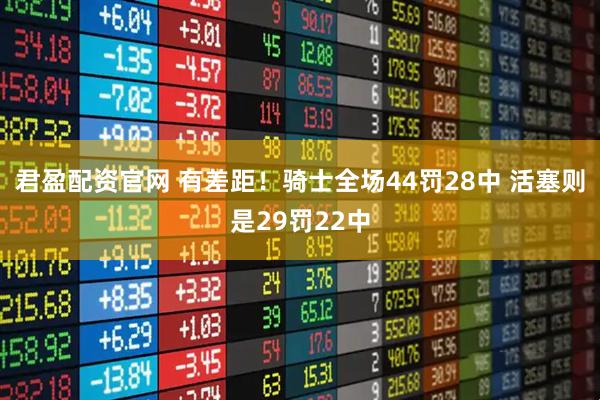 君盈配资官网 有差距！骑士全场44罚28中 活塞则是29罚22中